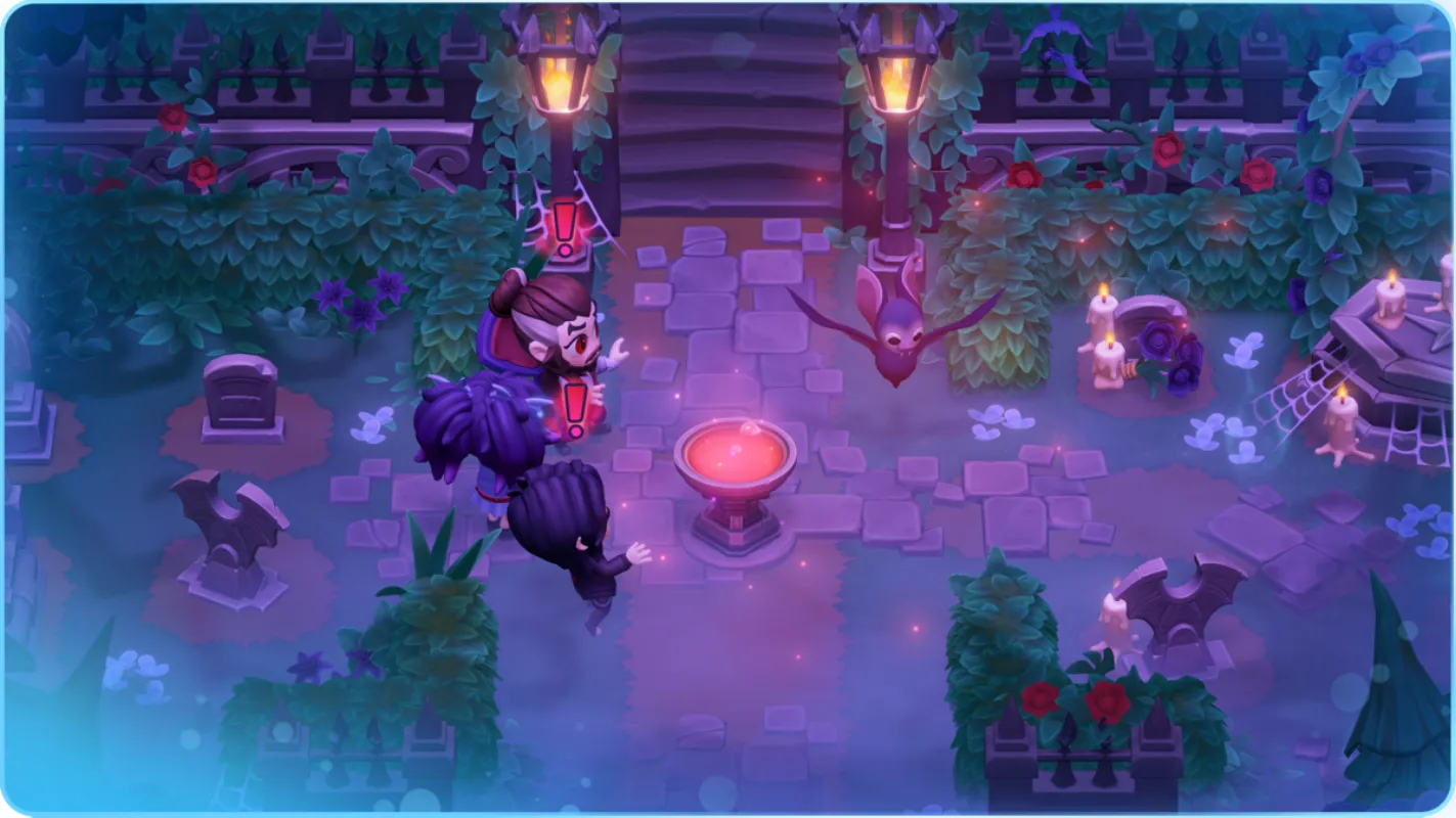 Moonlight Peaks shapeshifting — vampire transforming into bat form